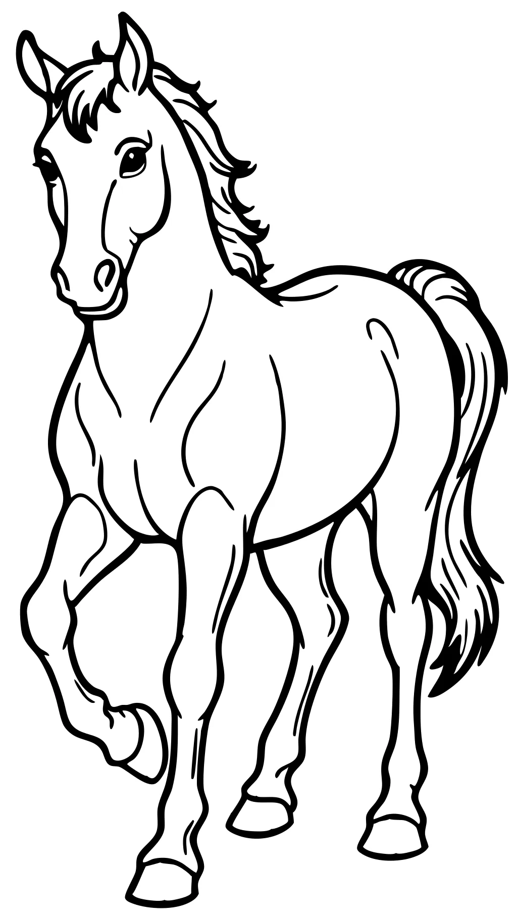 coloriage chevaux gratuitement imprimable